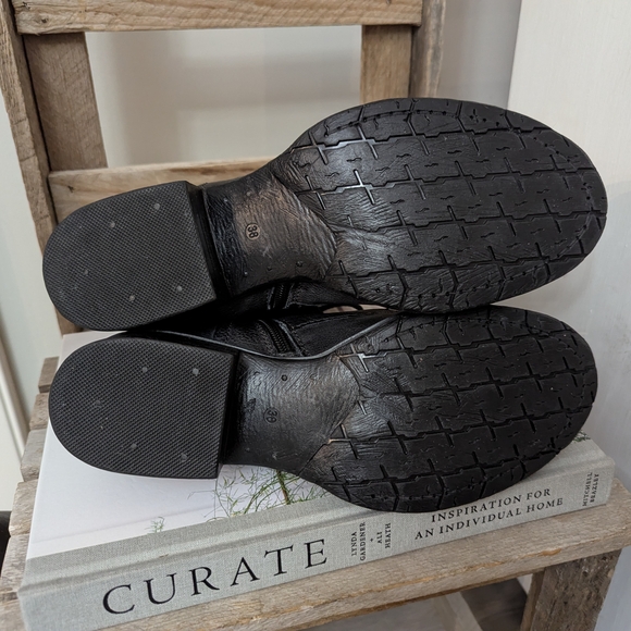 Leather Combat Boots by Brown's Shoes - Picture 13 of 15